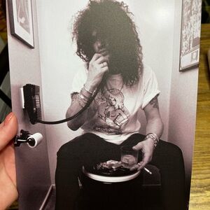 Slash Black and White Rock Star Poster